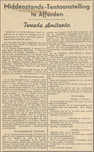 Dorpsarchief middenstands tentoonstelling 1935