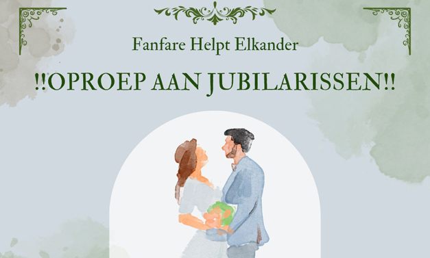 Oproep aan jubilarissen