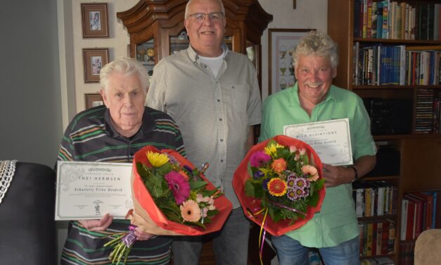 Waardering voor jubilarissen schutterij Prins Hendrik