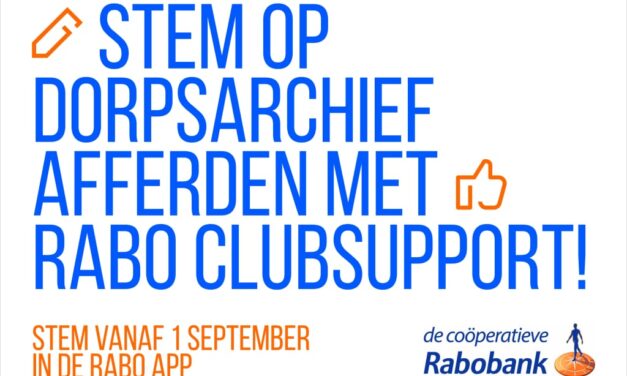Rabo Clubsupport: Stem op Dorpsarchief Afferden