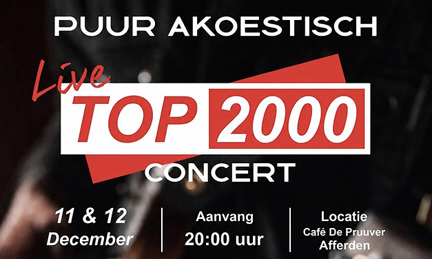 Save the date: Puur Akoestisch Top 2000 Concert
